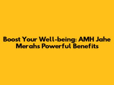 Boost Your Well-being: AMH Jahe Merah's Powerful Benefits