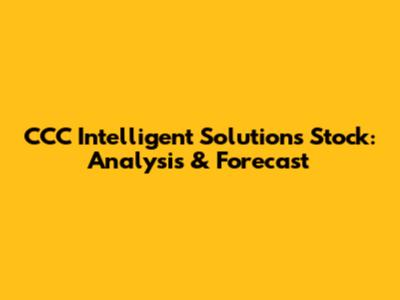 CCC Intelligent Solutions Stock: Analysis & Forecast