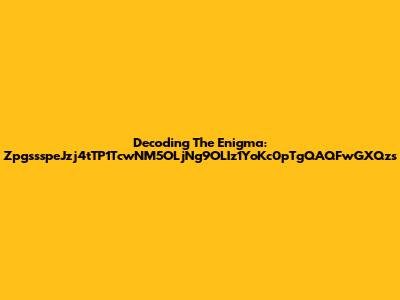 Decoding The Enigma: ZpgssspeJzj4tTP1TcwNM5OLjNg9OLIz1YoKc0pTgQAQFwGXQzs
