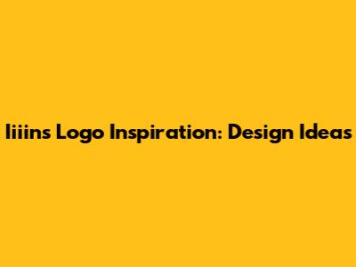 Iiiins Logo Inspiration: Design Ideas