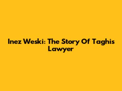 Inez Weski: The Story Of Taghi's Lawyer