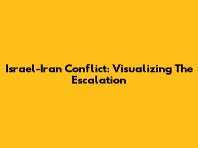 Israel-Iran Conflict: Visualizing The Escalation