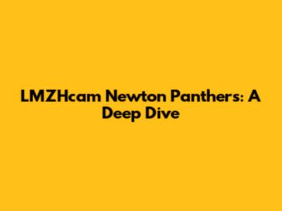 LMZHcam Newton Panthers: A Deep Dive