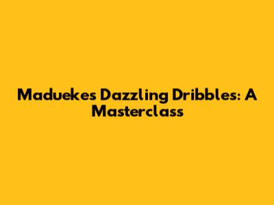 Madueke's Dazzling Dribbles: A Masterclass