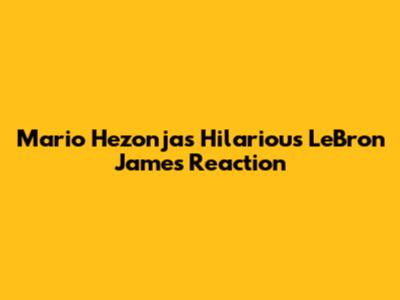 Mario Hezonja's Hilarious LeBron James Reaction