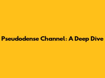Pseudodense Channel: A Deep Dive