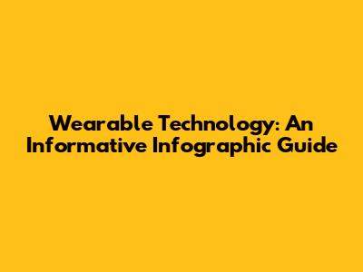 Wearable Technology: An Informative Infographic Guide
